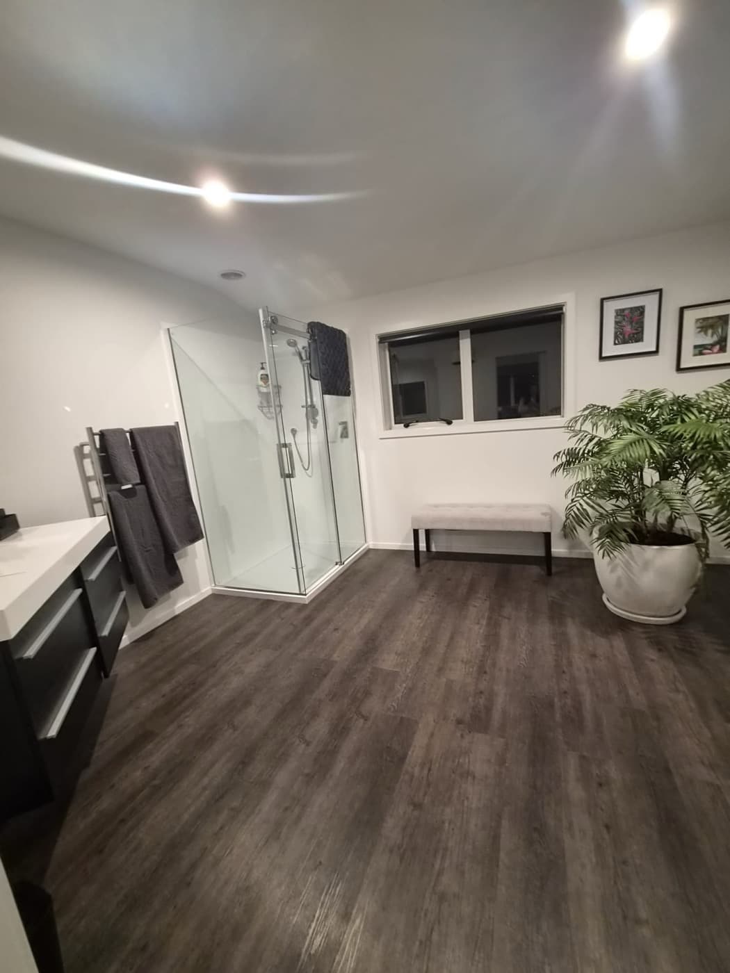 The private en-suite off the master, with walk-in shower