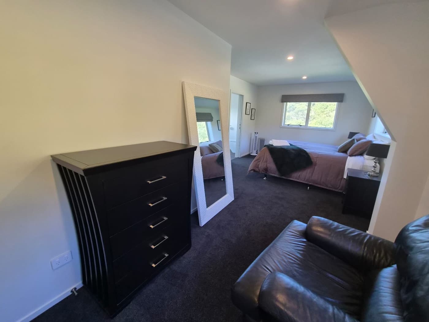 The master bedroom with its en-suite
